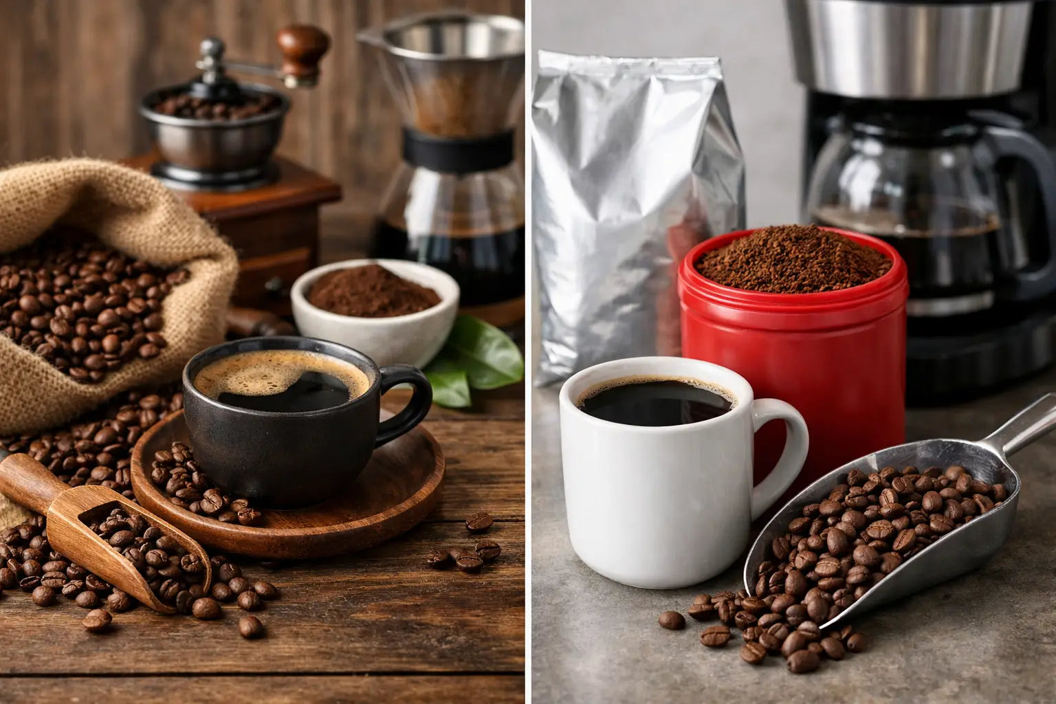 Café de spécialité vs café de supermarché