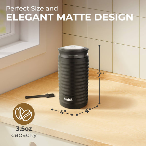 Kaffe Electric Coffee Grinder w/ Cleaning Brush - 3.5oz