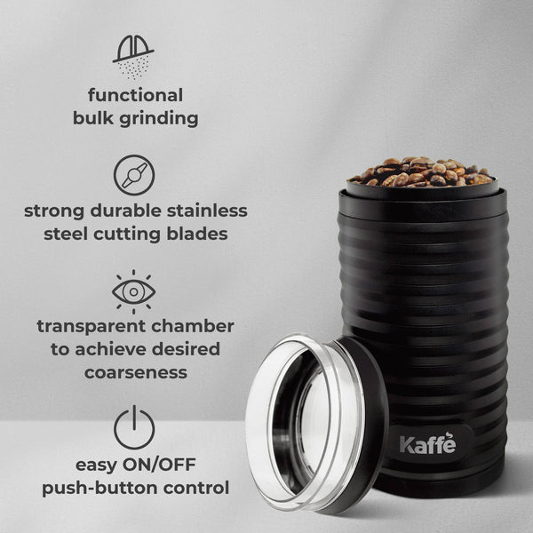Kaffe Electric Coffee Grinder w/ Cleaning Brush - 3.5oz