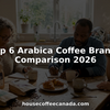 Three people comparing Arabica coffee at kitchen table
