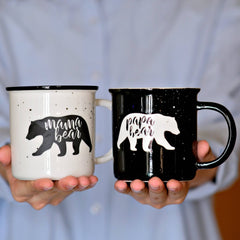 Mama Bear / Papa Bear Mug - Gift Set Of 2