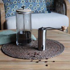 Isaak stainless steel crank coffee grinder