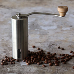 Isaak stainless steel crank coffee grinder