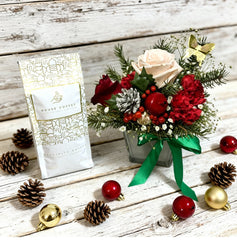 Coffee and blooms. Option 2