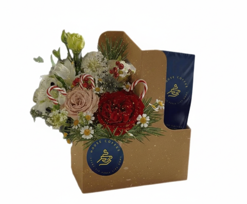 Coffee and Blooms. Option 1