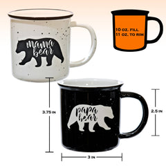 Mama Bear / Papa Bear Mug - Gift Set Of 2